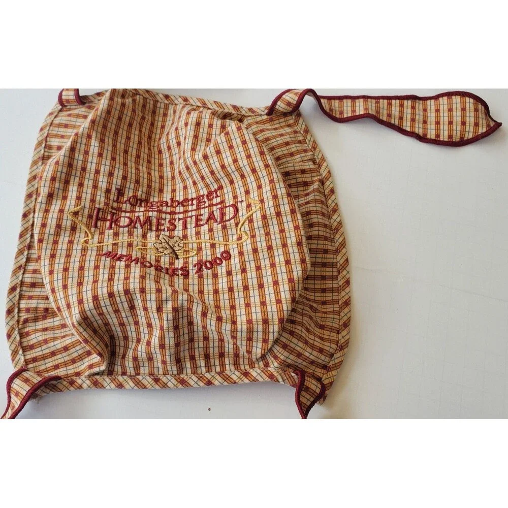 Longaberger Woven Homestead Memories 2000 Liner Orchard Plaid Finishing Touches